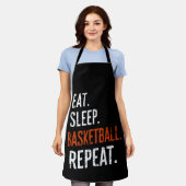 Tablier Manger Sleep Basketball Répéter Retro Vintage (Porté)