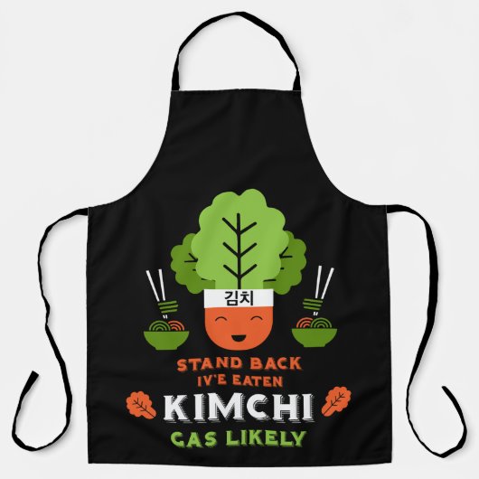 Tablier Mangeur de Kimchi Drôle (Recto)