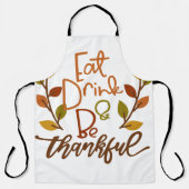 Tablier Mangez Boire et soyez heureux (Recto)