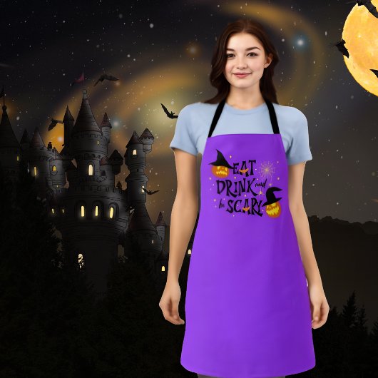 Tablier Mangez, buvez et ayez peur, Halloween Apron
