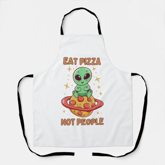 Tablier Mangez de la pizza pas des gens (Recto)