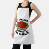 Tablier Mangez des spaghetti pour oublier votre regret (Insitu)