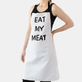 Tablier Mangez ma viande, drôle, cuisine, cuisine, modèle (Insitu)