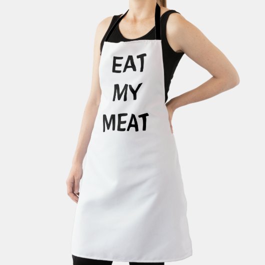 Tablier Mangez ma viande, drôle, cuisine, cuisine, modèle (Insitu)
