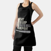 Tablier Mangez Sleep Baseball Répéter Funny Baseball Playe (Insitu)