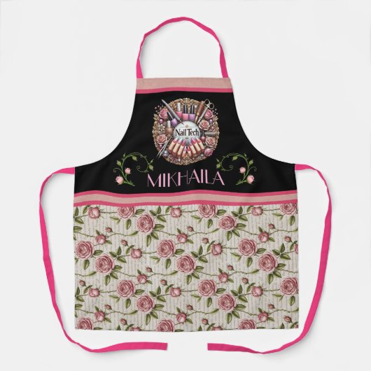 Tablier Manicure Nail Technician (Recto)