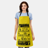 Tablier Manuel d'instruction de chien amusant (Porté)