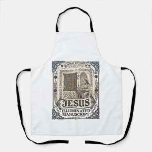 Tablier Manuscrit de Jésus Foi chrétienne vintage Jésus