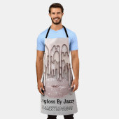 Tablier Maquillage Artiste Kiss Lips Rose 3DEffect Grey (Porté)