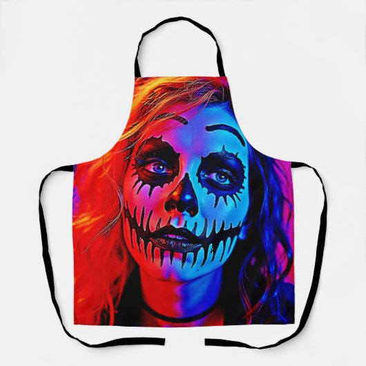 Tablier Maquillage d'Halloween (Recto)