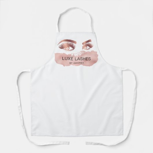 Tablier Maquillage Eyebrows Lashes Parties scintillant Ros (Recto)