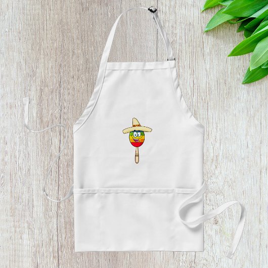 Tablier Maraca avec Sombrero Fiesta Colorée