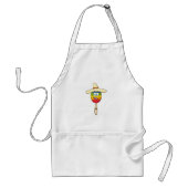 Tablier Maraca avec Sombrero Fiesta Colorée (Devant)