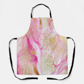 Tablier Marble Pink Black Gold (Recto)