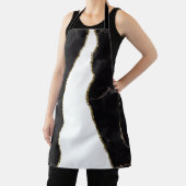 Tablier Marbre Agate Or Noir Glam (Insitu)