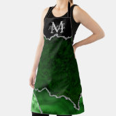 Tablier Marbre d'agate vert et argent (Insitu)