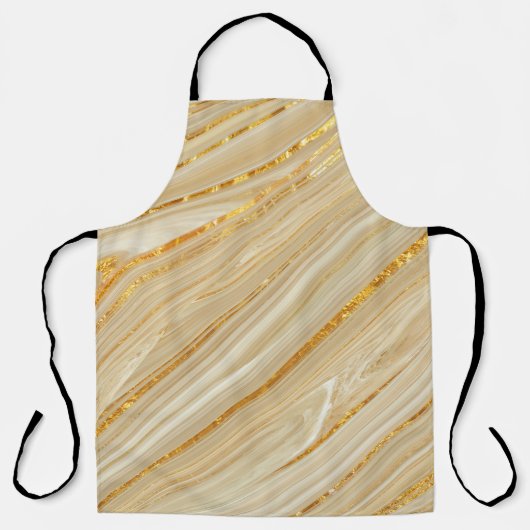 Tablier Marbre d'or : arrière - plan de texture luxueuse. (Recto)