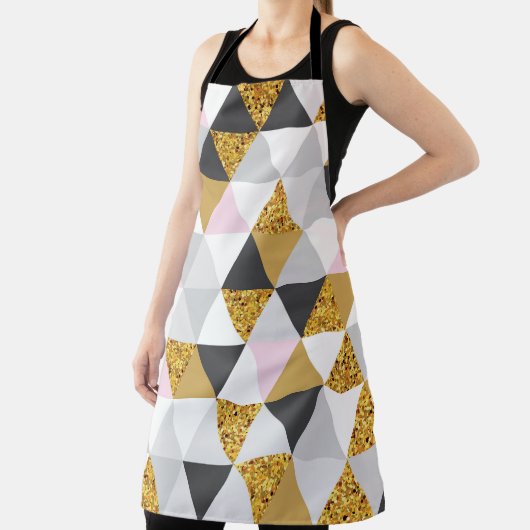 Tablier Marbre doré, texture géométrique transparente (Insitu)