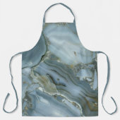 Tablier Marbre gris bleu avec Veine or (Recto)