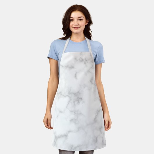 Tablier Marbre gris élégant moderne (Porté)