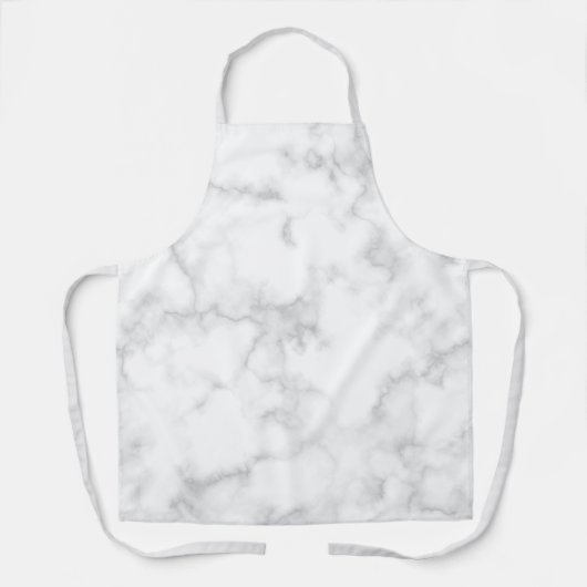 Tablier Marbre gris élégant moderne (Recto)