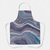 Tablier Marbre Liquide Gris Et Violet (Recto)
