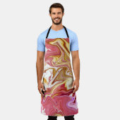 Tablier Marbre Magique : Conception abstraite colorée (Porté)