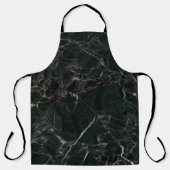 Tablier Marbre Noir Élégant : Fond Texturé (Recto)