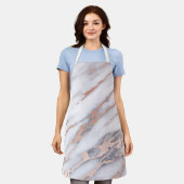 Tablier Marbre or Rose de luxe (Porté)