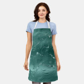 Tablier Marbre vert émeraude (Porté)