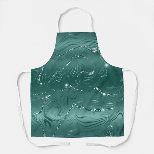 Tablier Marbre vert émeraude (Recto)