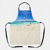 Tablier Marche sur la rive Mouettes solaires -texte person (Recto)