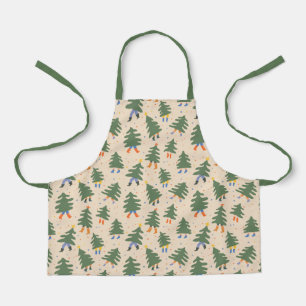 Tablier Marche Whimsical Motif des arbres de Noël
