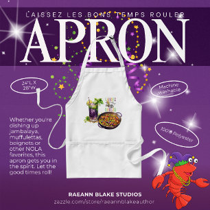 Tablier Mardi Gras Apron