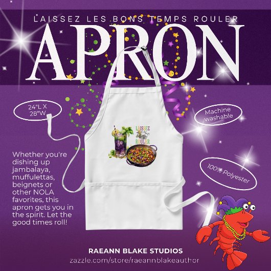 Tablier Mardi Gras Apron