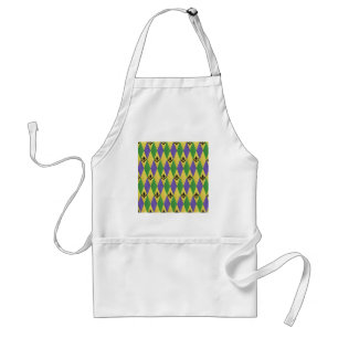 Tablier Mardi Gras Arlequin Fleur De Lis