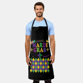 Tablier Mardi Gras Fleur de Lis Rhombus (Porté)
