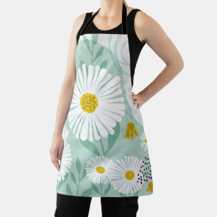 Tablier Marguerite de bord de mer abstraite moderne botani