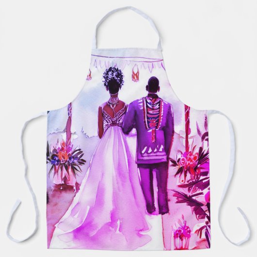 Tablier Mariage afro-américain (Recto)