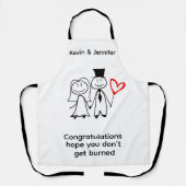 TABLIER MARIAGE DRÔLE (Recto)