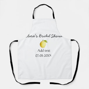 Tablier Mariage lemon moderne simple minimaliste rustique