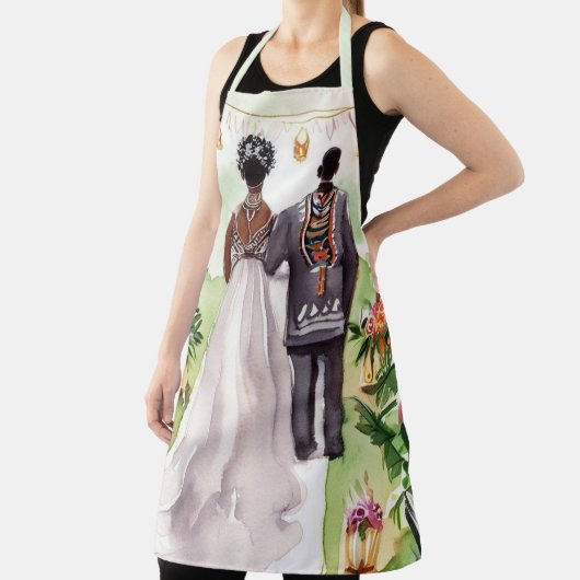 Tablier Mariage noir (Insitu)