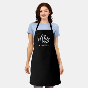 Tablier Mariage personnalisé Mme Modern Script