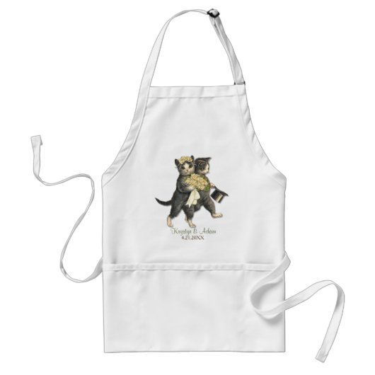 Tablier Mariage Posh Cats Apron (Devant)