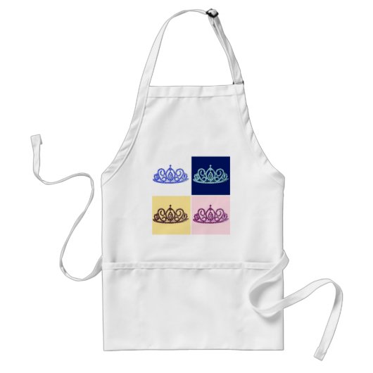 Tablier Mariage royal/Tiaras (Devant)