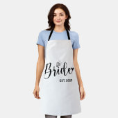 Tablier Mariée 2025 Annonce de mariage de printemps  (Porté)