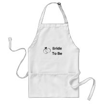 Mariée à être avec deux anneaux Apron