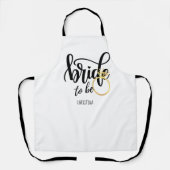 Tablier Mariée de marque personnalisée à être Bachelorette (Recto)