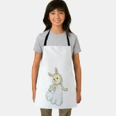 Tablier Mariée lapin avec voile (Insitu)