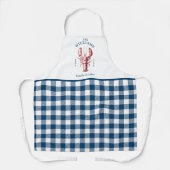 Tablier Marine côtière de homard En vichy Apron (Recto)